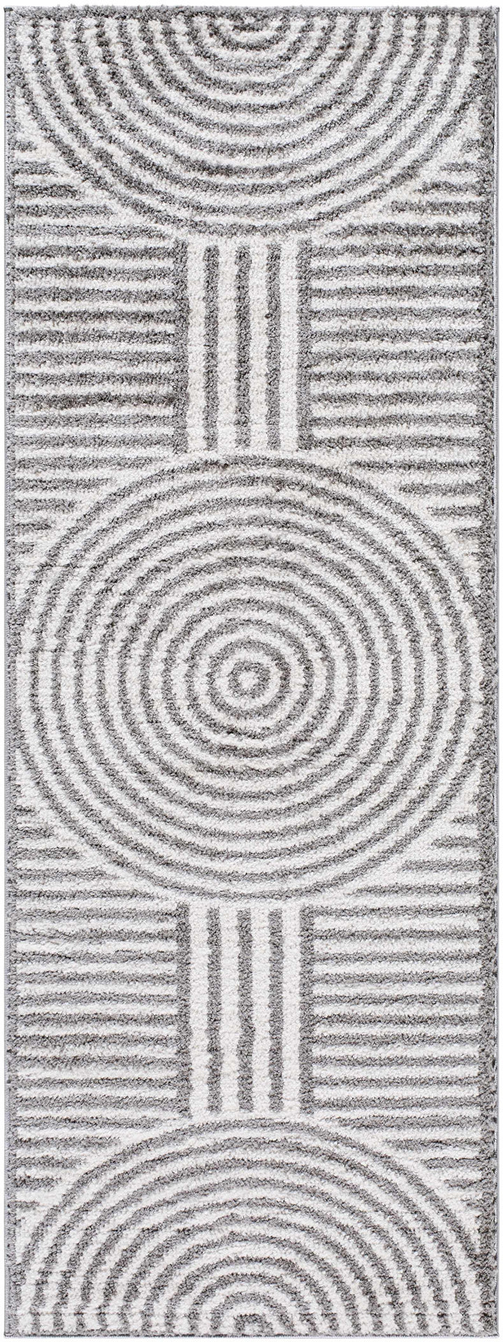 Allard Contemporary Style Beige And Brown Washable Area Rug