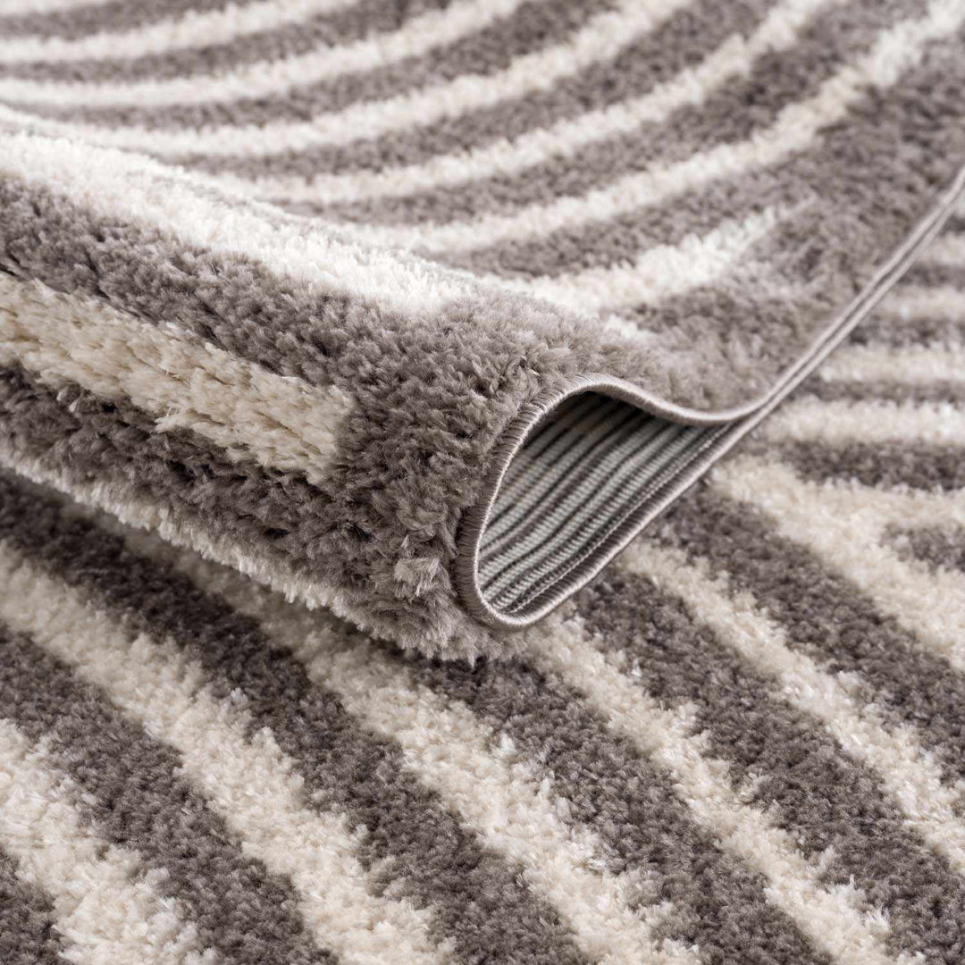 Allard Contemporary Style Beige And Brown Washable Area Rug