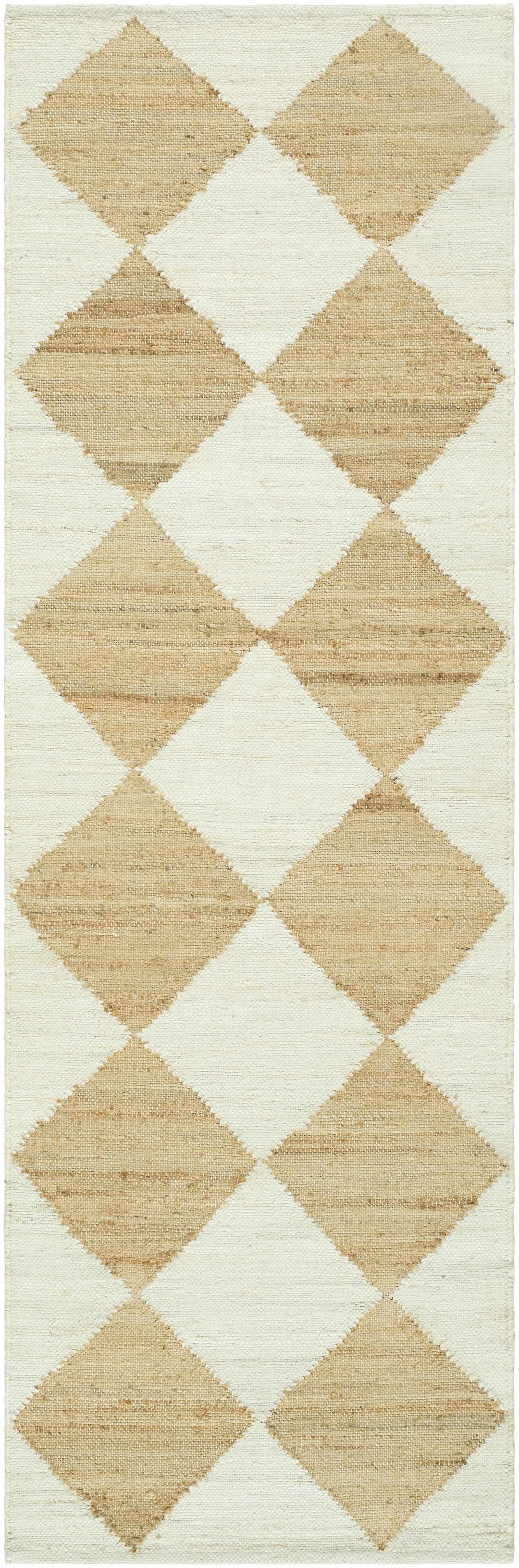 Andrin Modern Geometrical Beige And Ivory Rug
