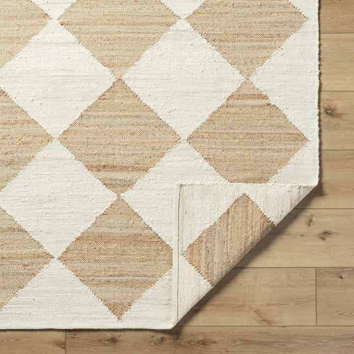 Andrin Modern Geometrical Beige And Ivory Rug
