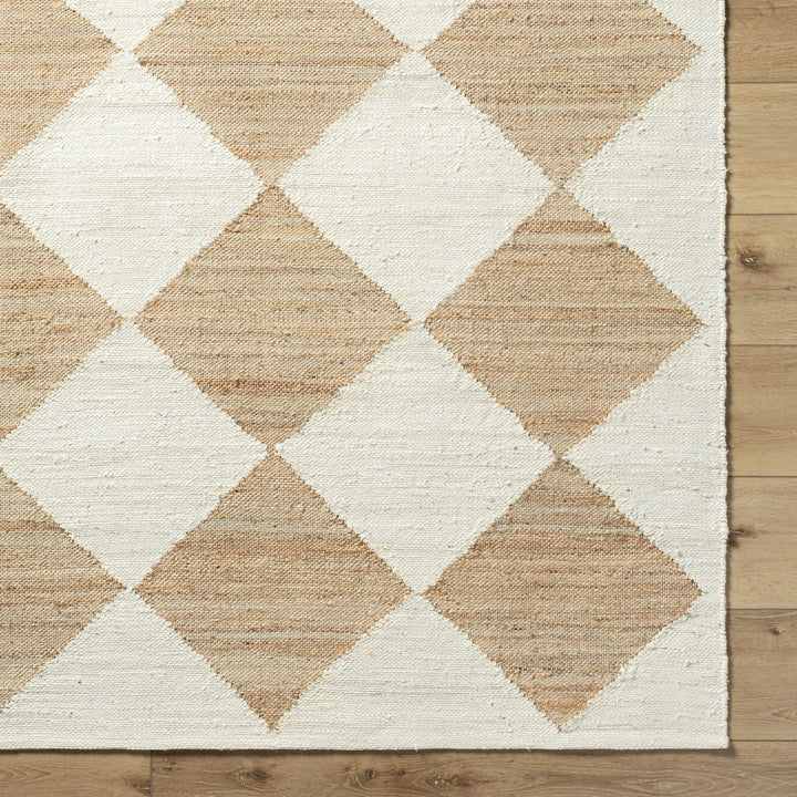 Andrin Modern Geometrical Beige And Ivory Rug