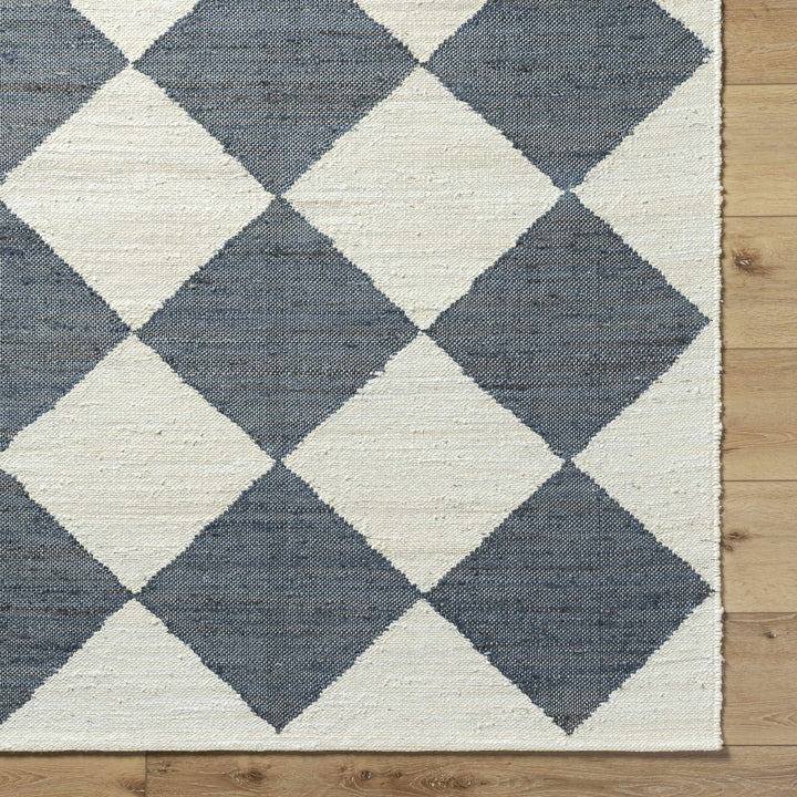 Andrin Modern Gray And Ivory Geometrical Rug