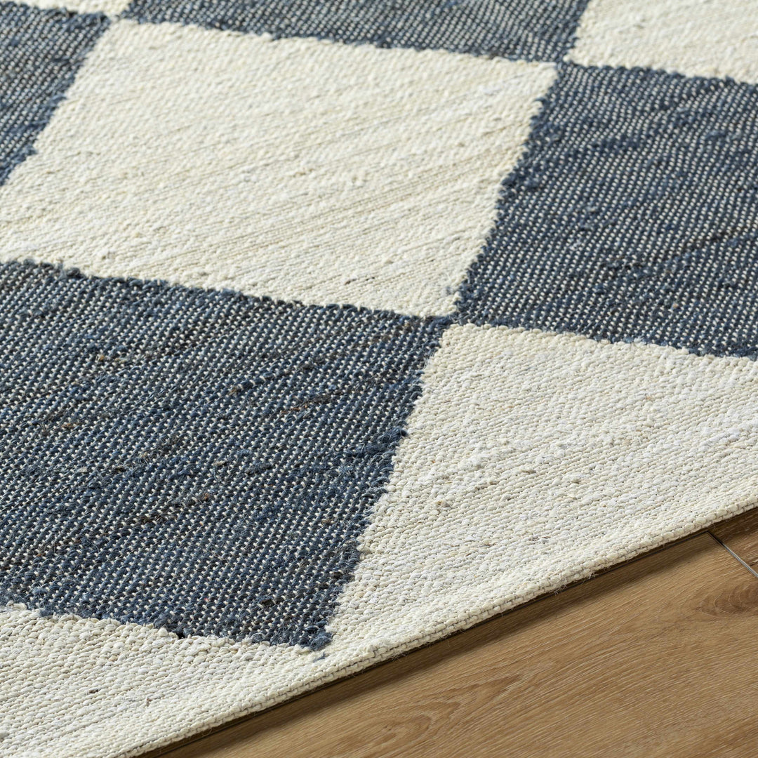 Andrin Modern Gray And Ivory Geometrical Rug