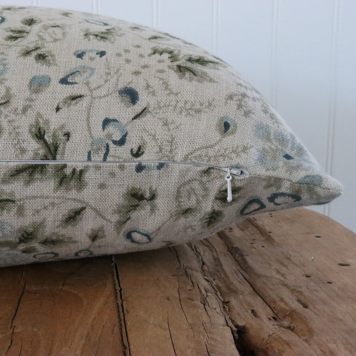 Fiona Botanical Linen Pillow Cover