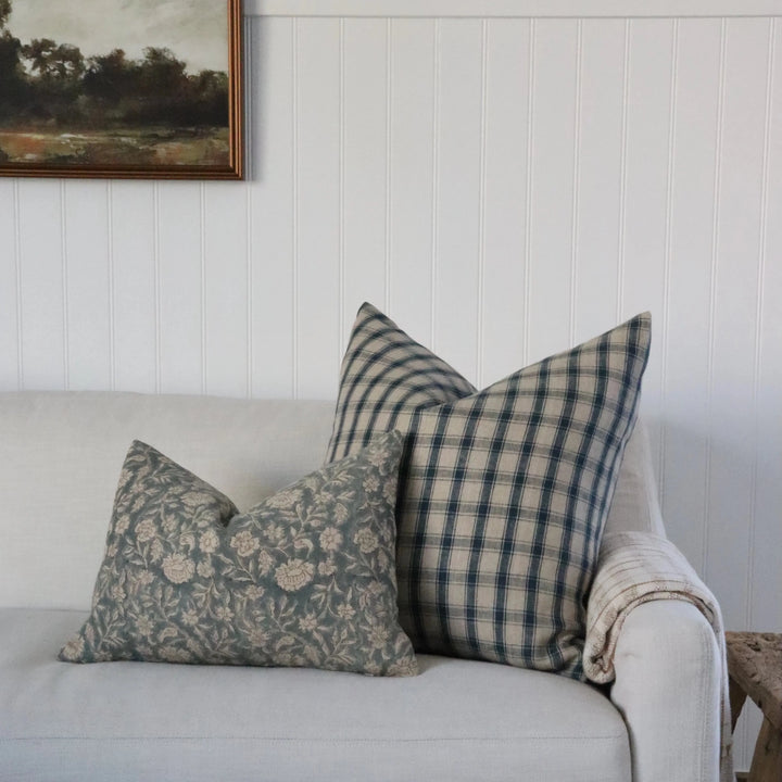 Opal Pillow Cover – Hand-Printed Linen