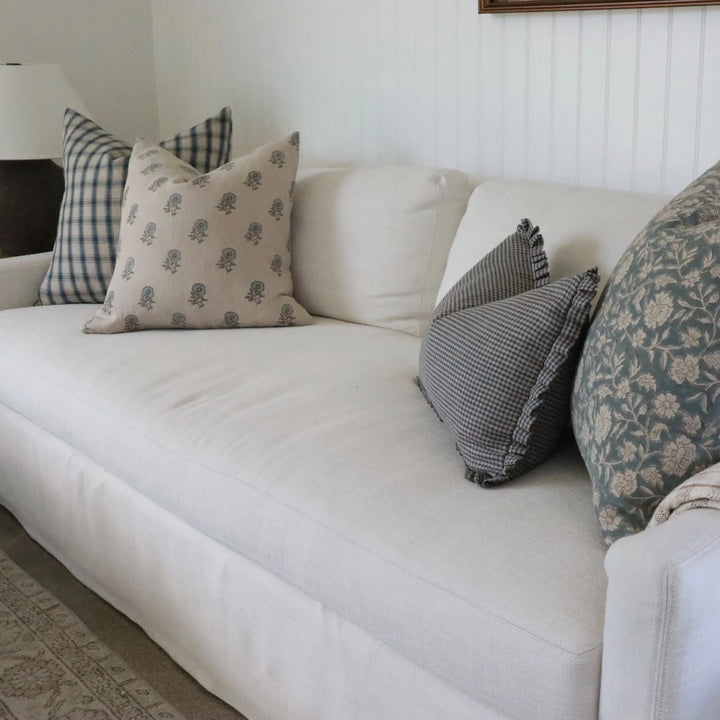 Opal Pillow Cover – Hand-Printed Linen