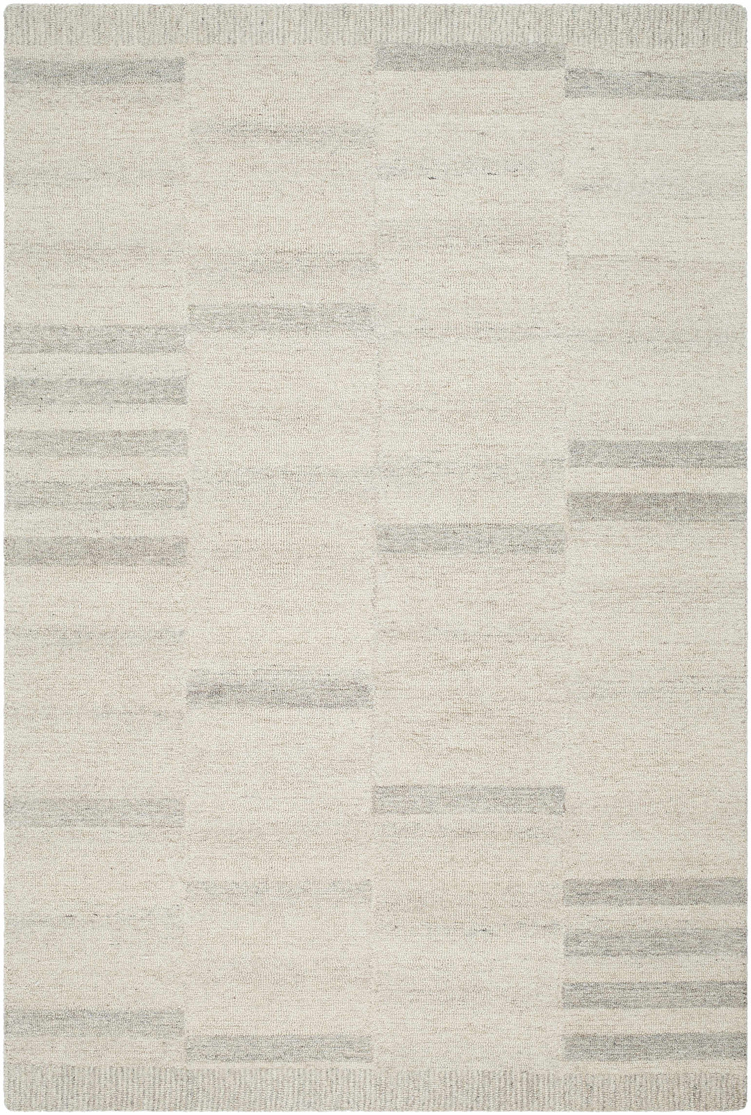 Jaina Modern Style Beige Hand Tufted Wool Area Rug