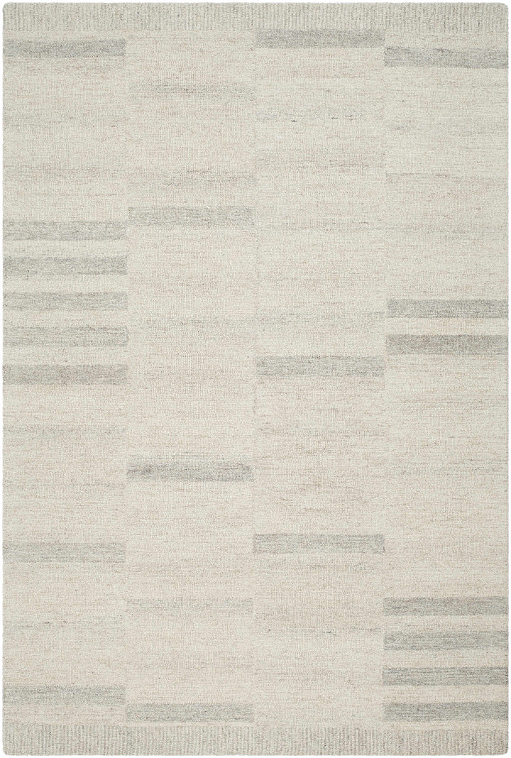 Jaina Modern Style Beige Hand Tufted Wool Area Rug