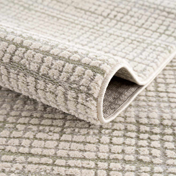 Albena Contemporary Abstract Ivory And Gray Rug