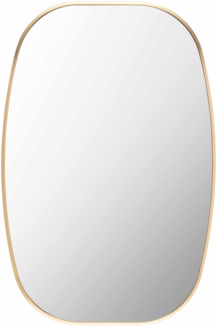 Kopparberg Gold Aluminum Frame Rectangle Mirror