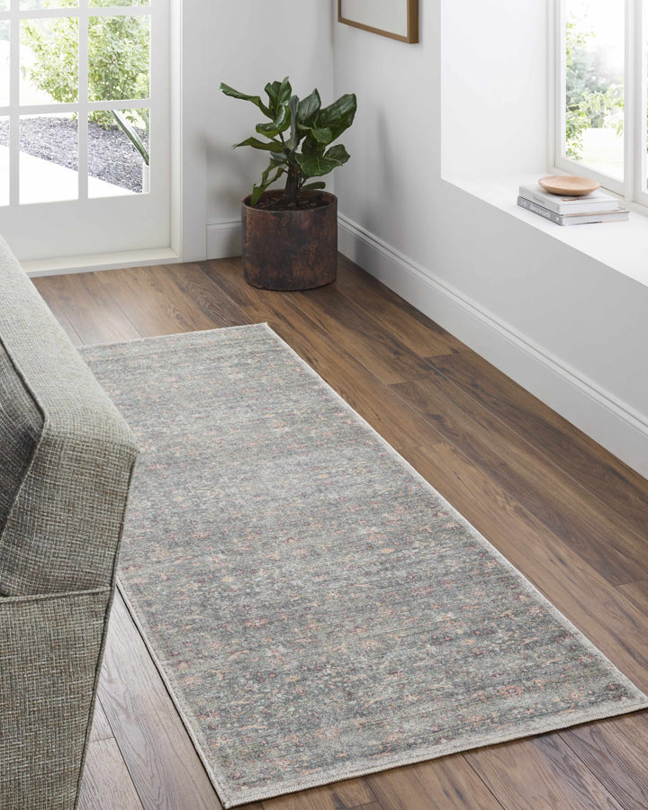 Amasai Traditional Style Gray And Charcoal Area Rug