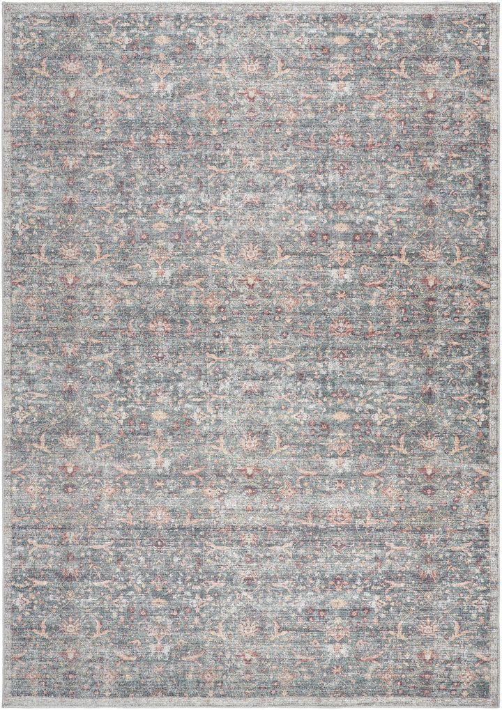 Amasai Traditional Style Gray And Charcoal Area Rug