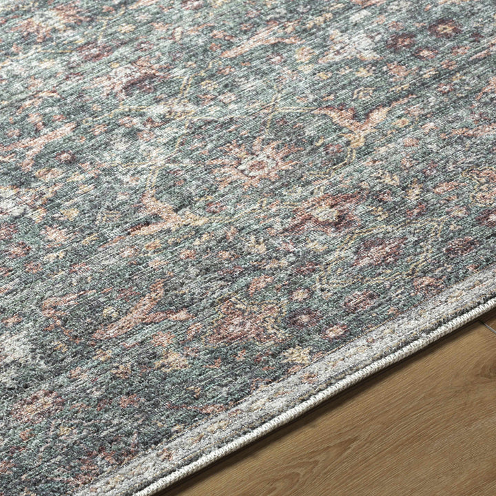 Amasai Traditional Style Gray And Charcoal Area Rug