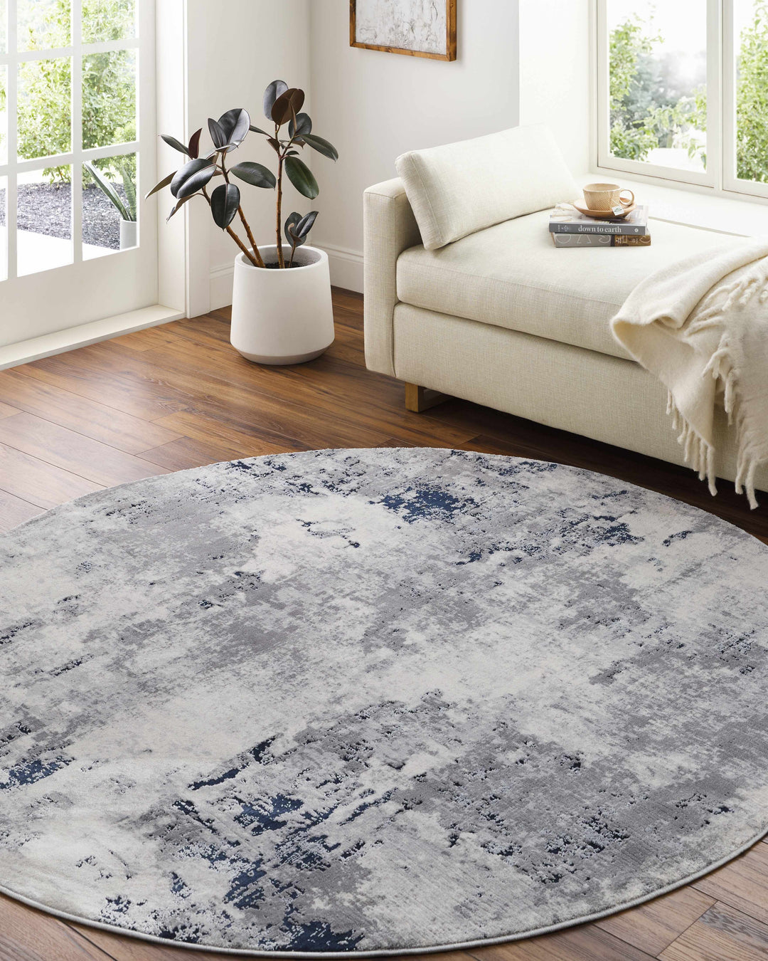 Killara Ivory And Gray Modern Abstract Design Area Rug