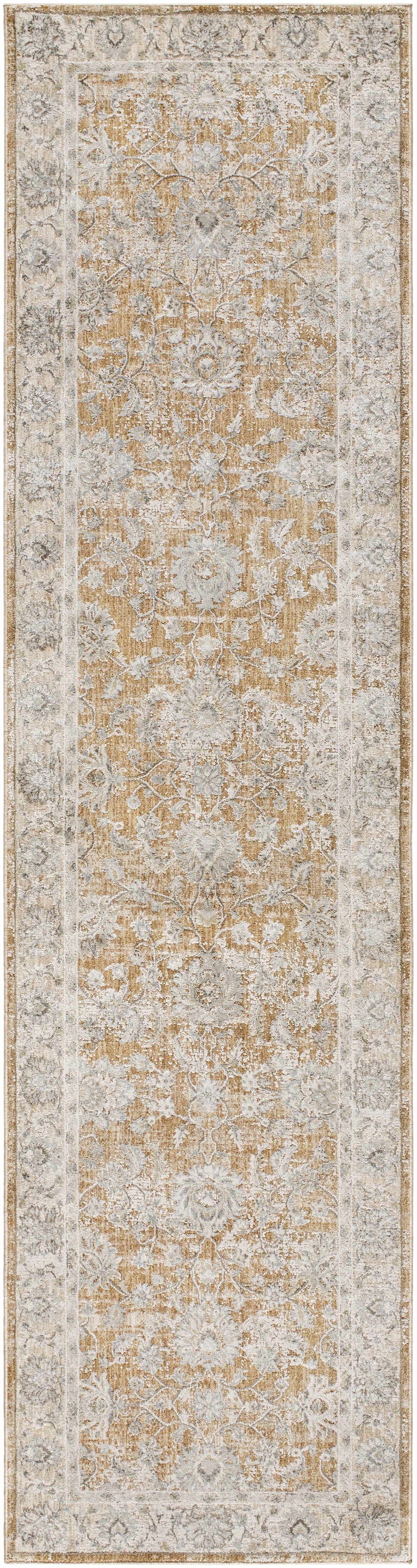 Kerem Traditional Style Gray And Brown Area Rug