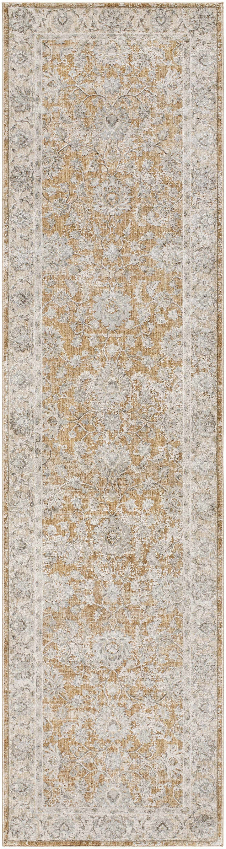 Kerem Traditional Style Gray And Brown Area Rug