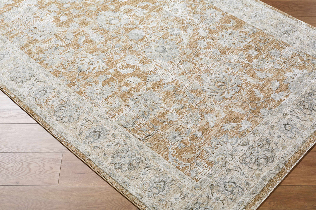 Kerem Traditional Style Gray And Brown Area Rug