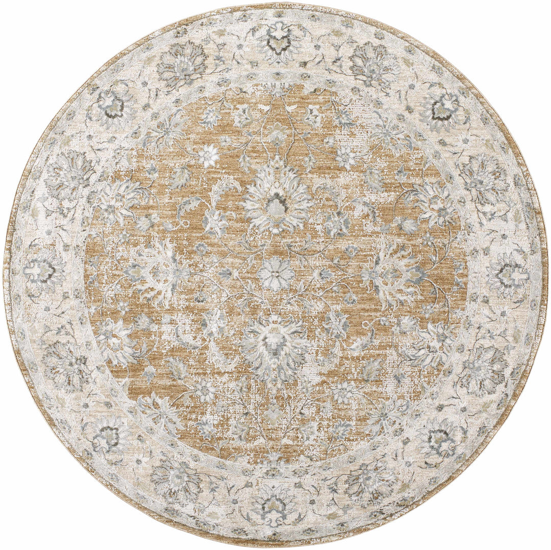 Kerem Traditional Style Gray And Brown Area Rug