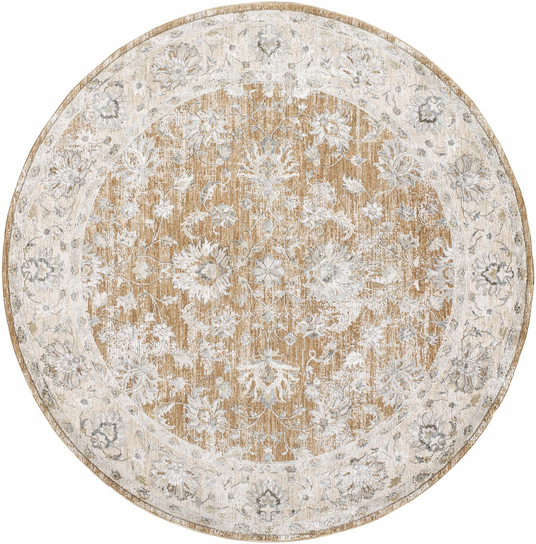 Kerem Traditional Style Gray And Brown Area Rug