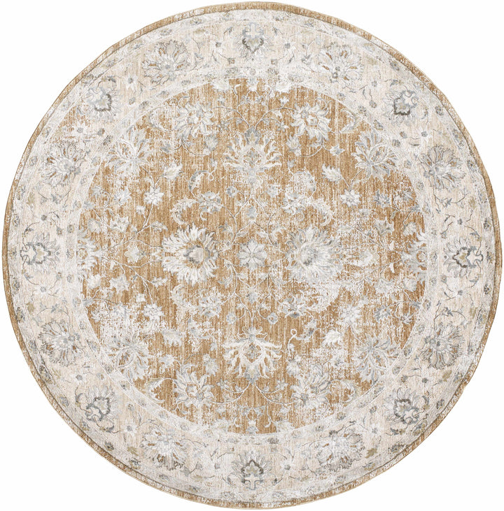 Kerem Traditional Style Gray And Brown Area Rug