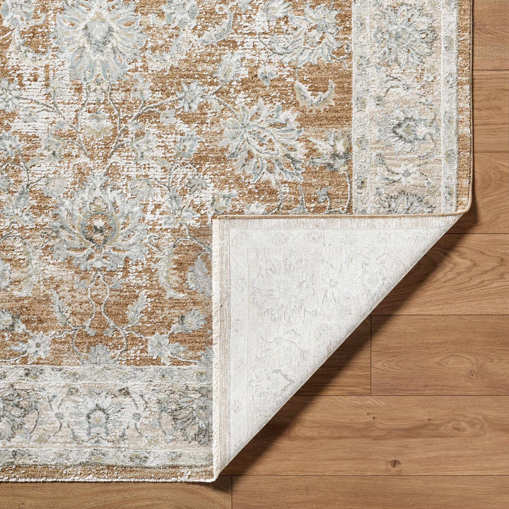 Kerem Traditional Style Gray And Brown Area Rug