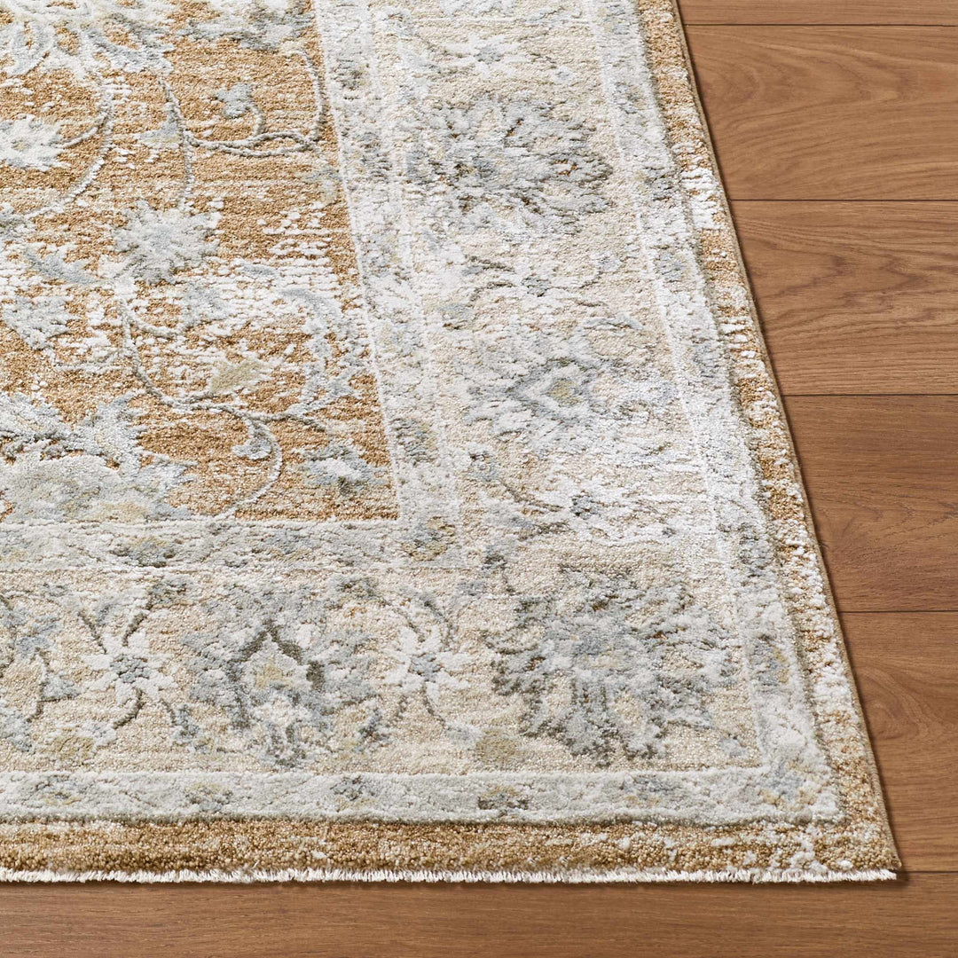 Kerem Traditional Style Gray And Brown Area Rug