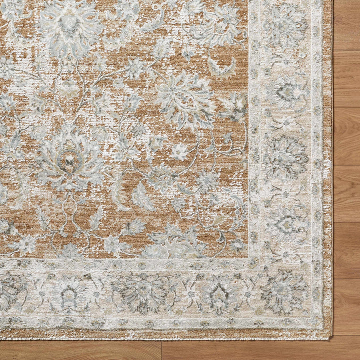 Kerem Traditional Style Gray And Brown Area Rug