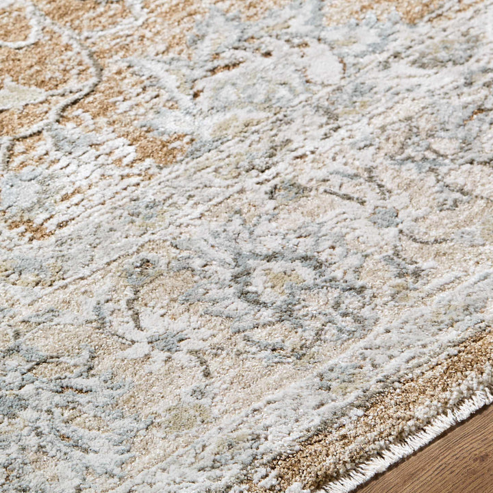 Kerem Traditional Style Gray And Brown Area Rug