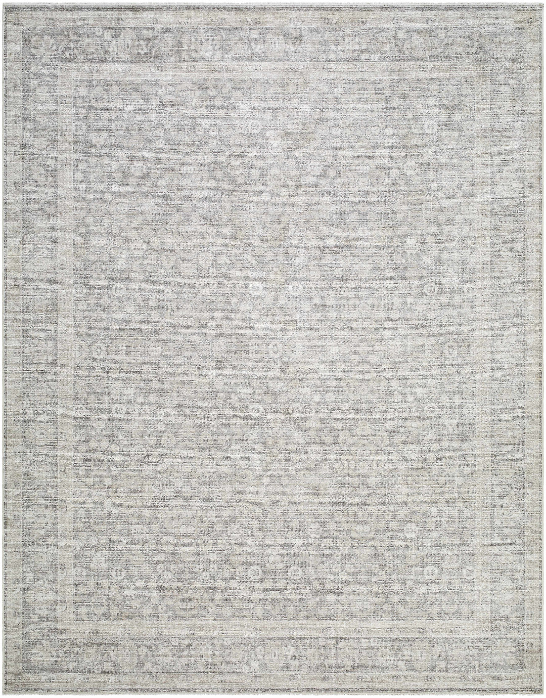 Astrea  Gray And Beige Traditional Style Area Rug