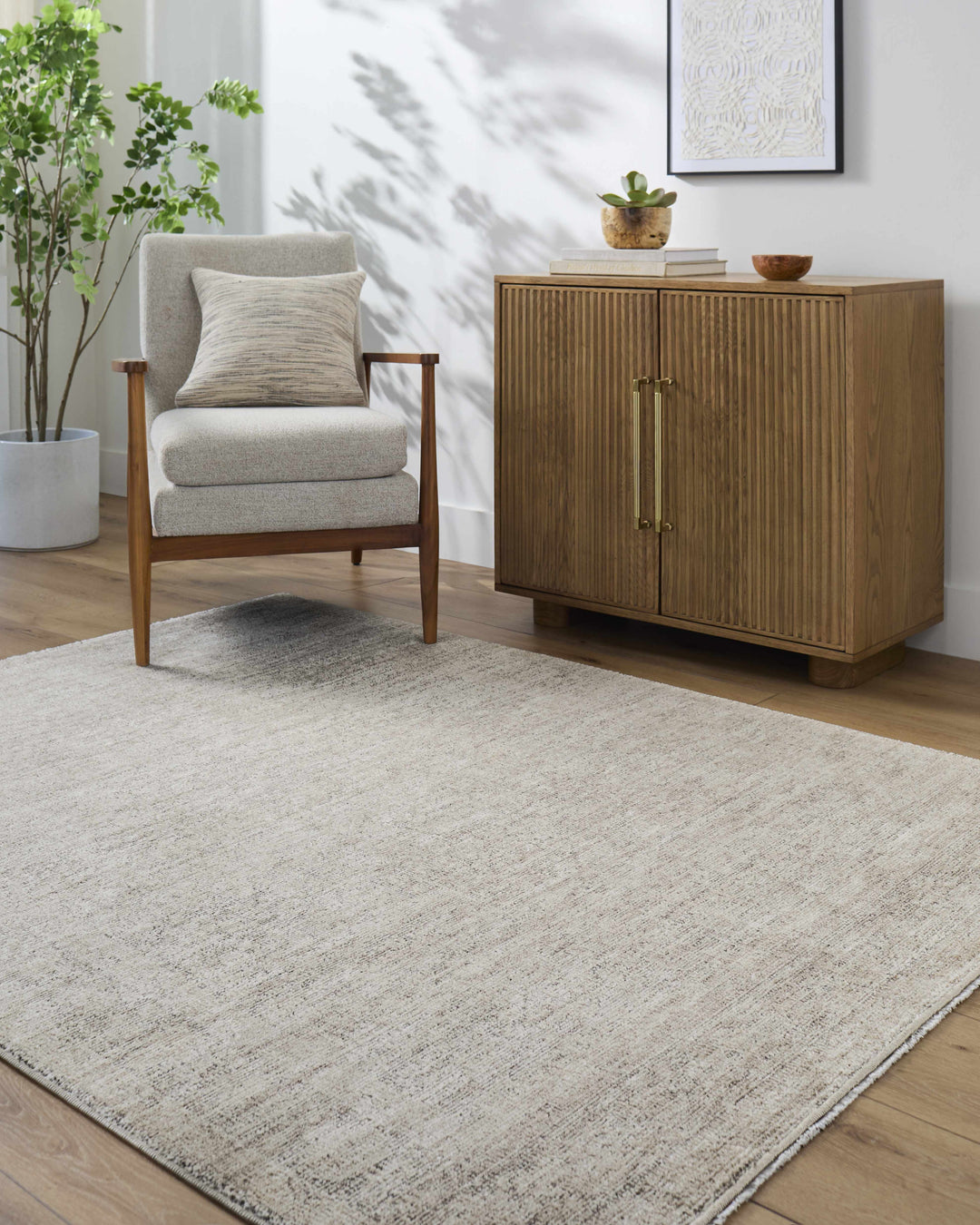 Astrea  Gray And Beige Traditional Style Area Rug