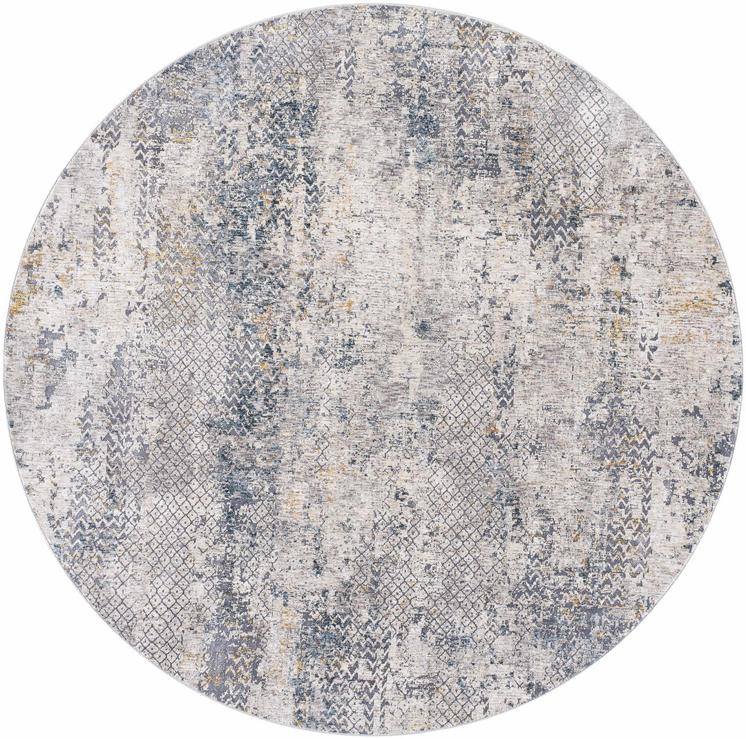 Lawnton Gray And Beige Modern Abstract Design Area Rug