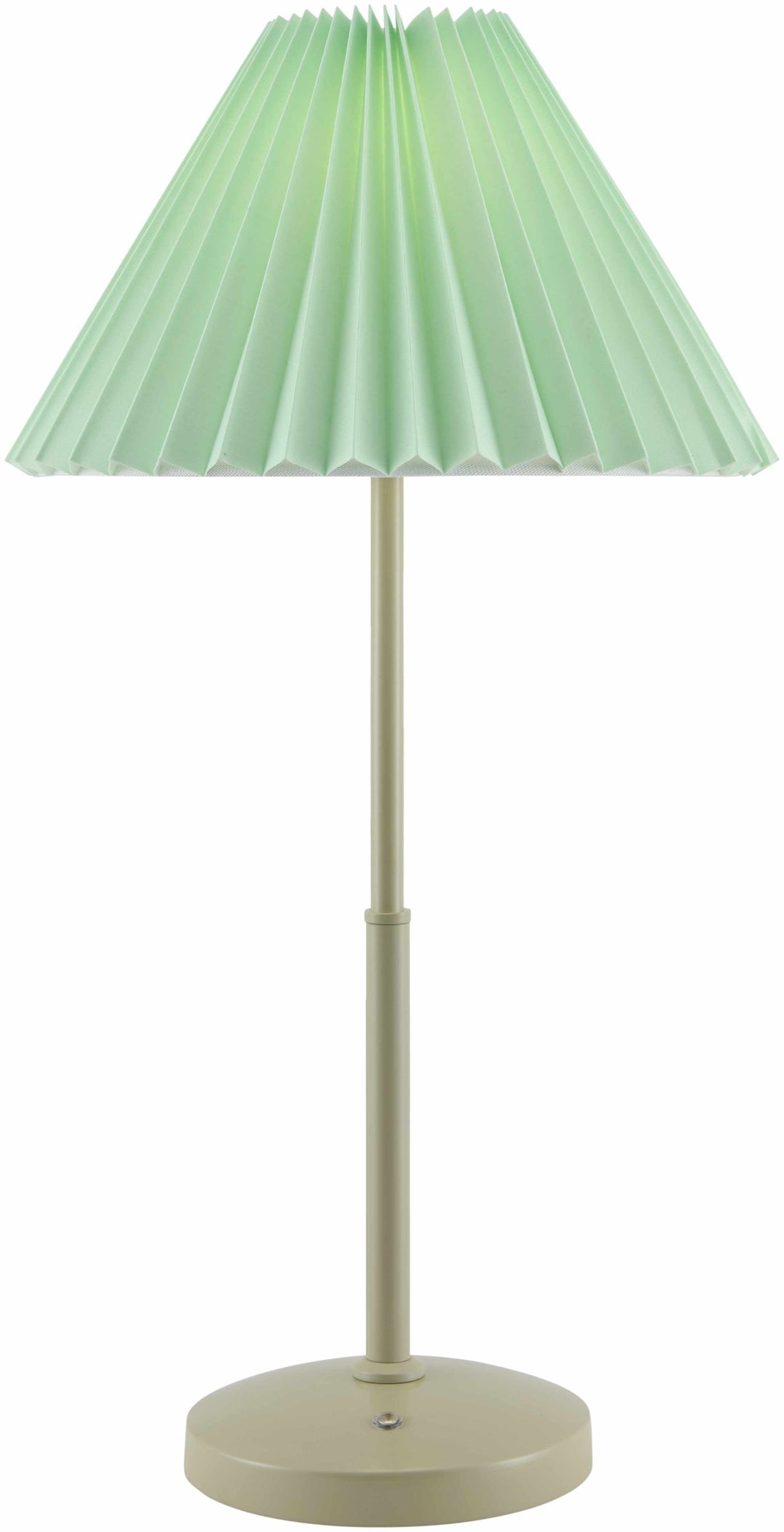 Weerestein Traditional White & Green Table Lamp – Iron Base, Polyester Shade