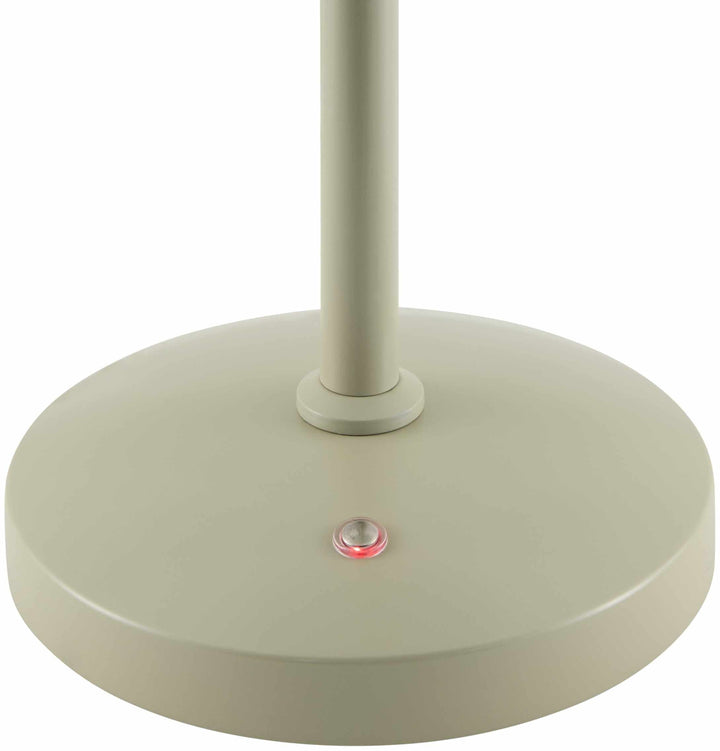 Weerestein Traditional White & Green Table Lamp – Iron Base, Polyester Shade