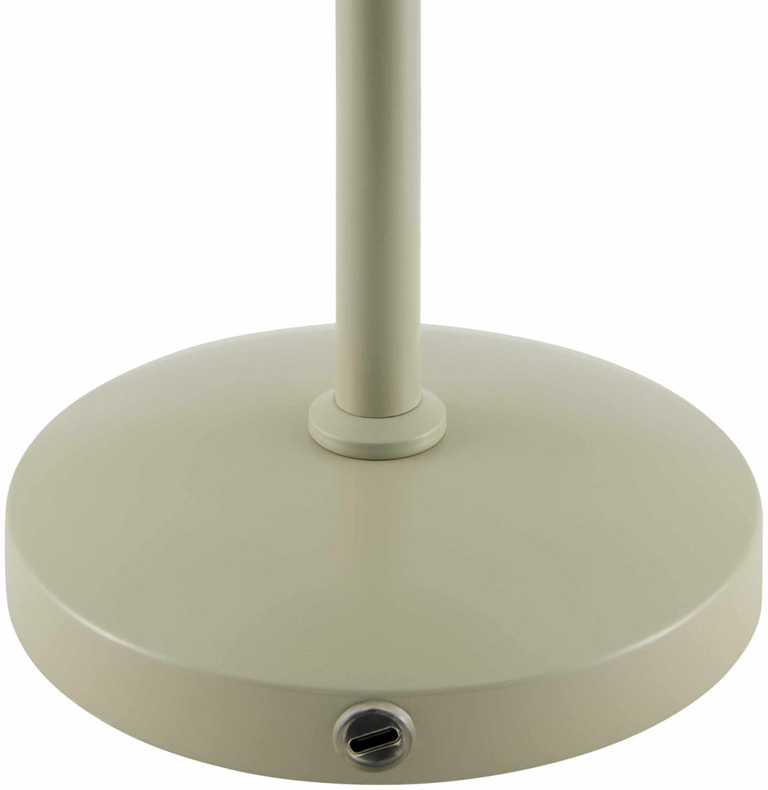 Weerestein Traditional White & Green Table Lamp – Iron Base, Polyester Shade