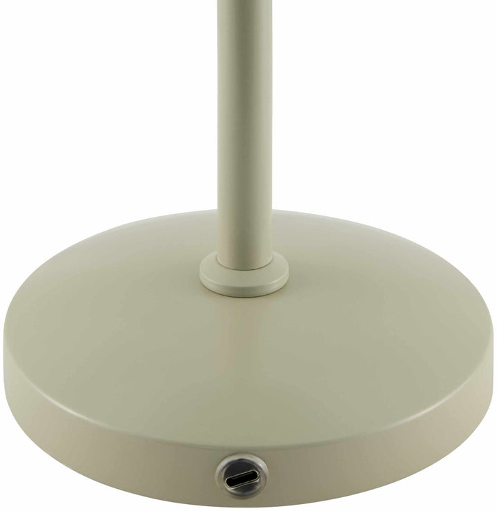 Weerestein Traditional White & Green Table Lamp – Iron Base, Polyester Shade
