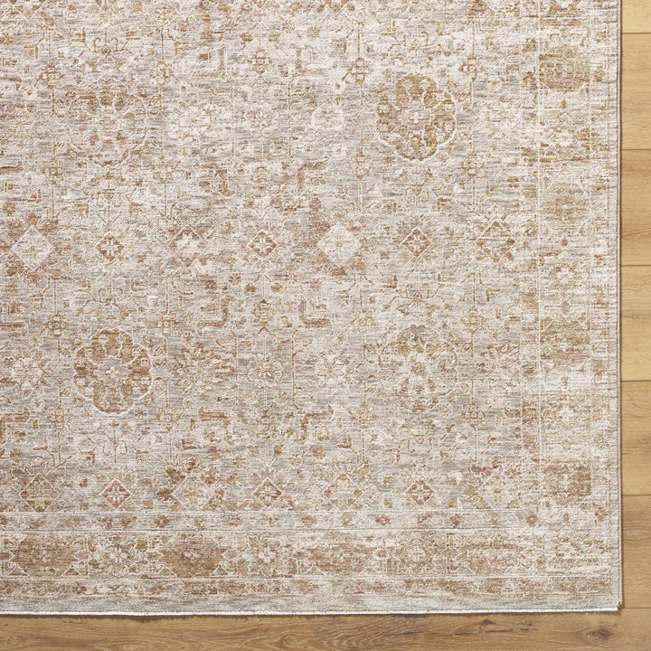 Andres Traditional Style Tan And Cream Area Rug