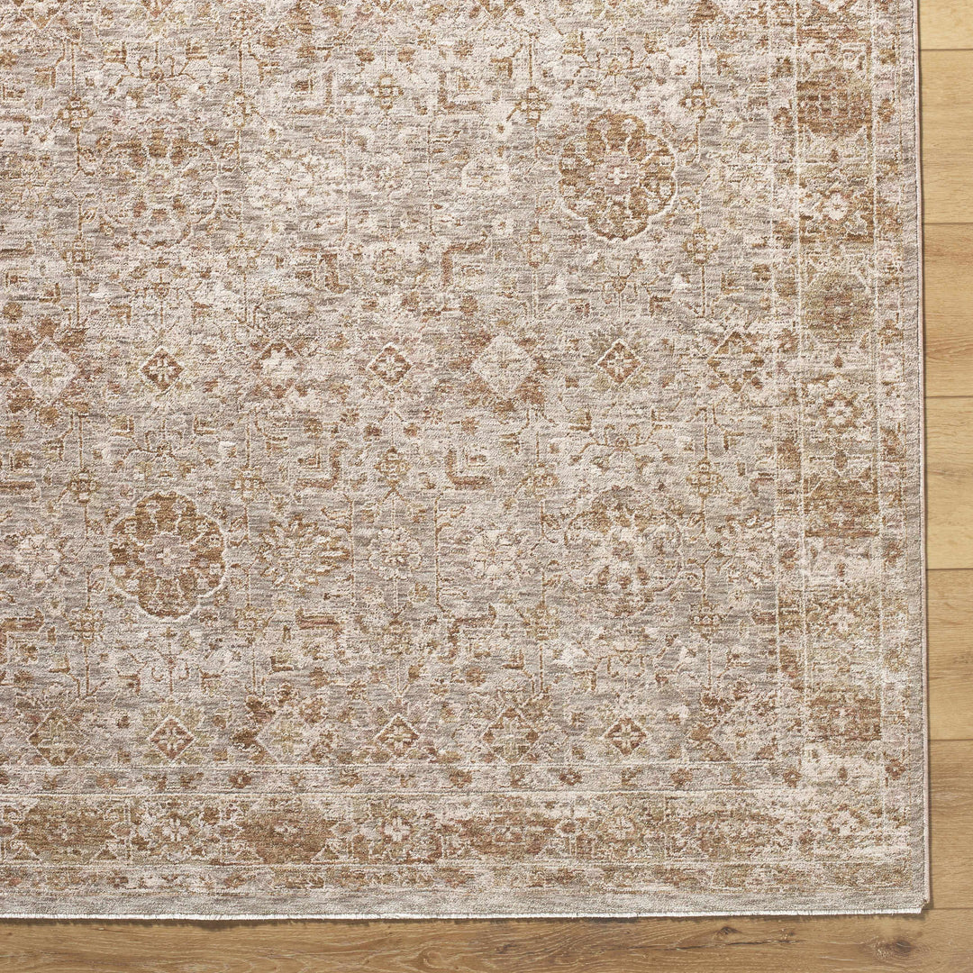 Andres Traditional Style Tan And Cream Area Rug