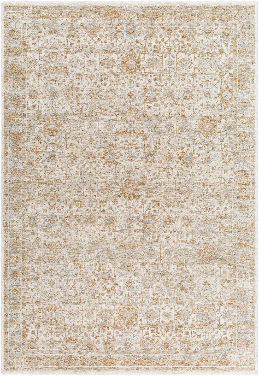Andres Traditional Beige And Tan Rug