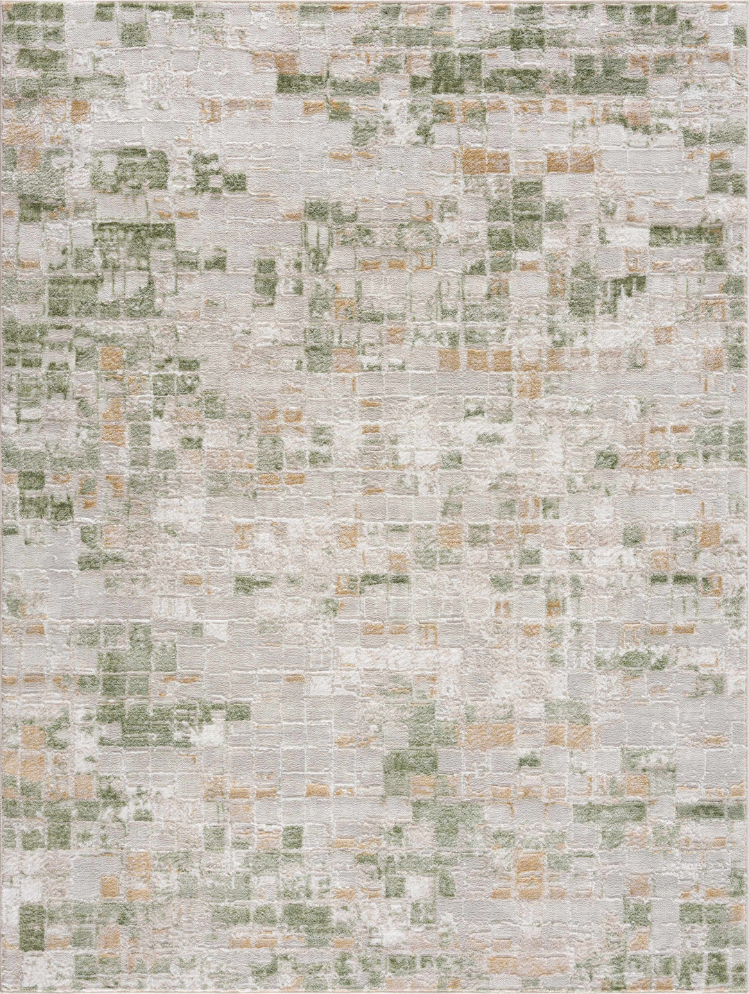 Liverpool Green Modern Abstract Design Area Rug