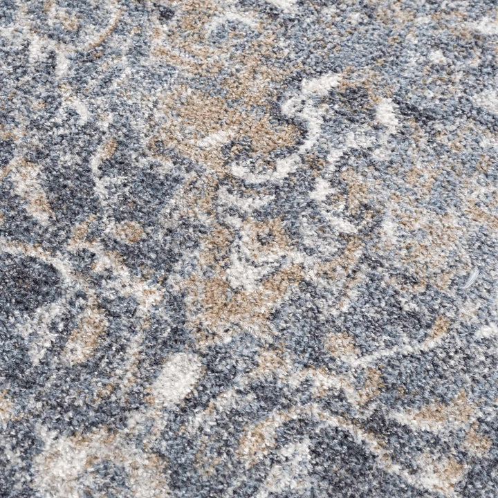 Aurum Traditional Style Ivory And Gray Washable Area Rug