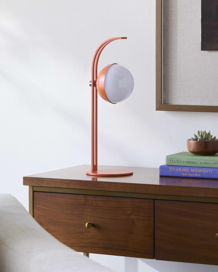 Logovardi Orange Iron Table Lamp | Traditional Accent Lighting