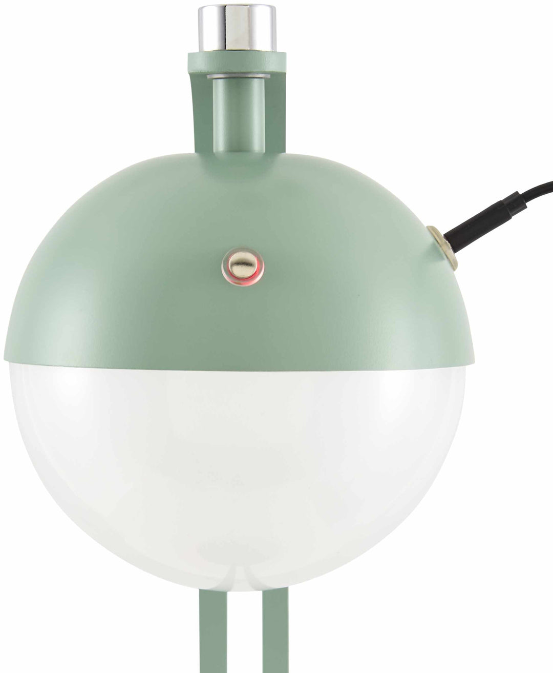 Logovardi Traditional Green & White Table Lamp – Iron Base, Plastic Shade