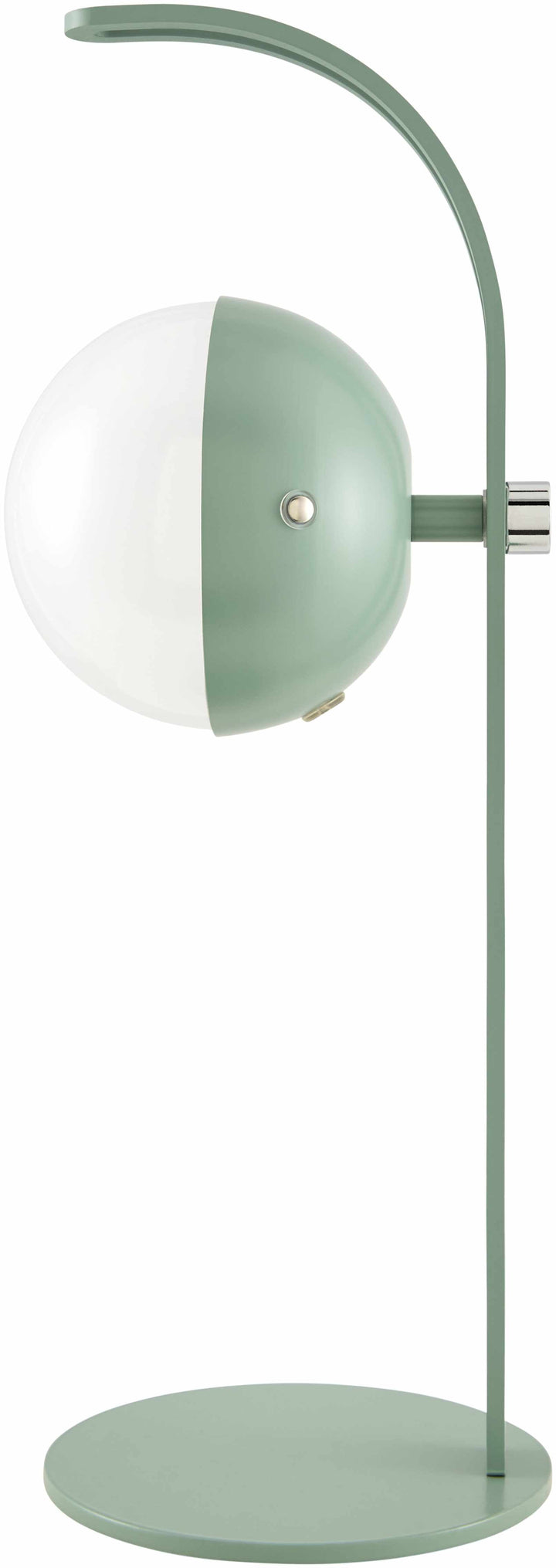 Logovardi Traditional Green & White Table Lamp – Iron Base, Plastic Shade