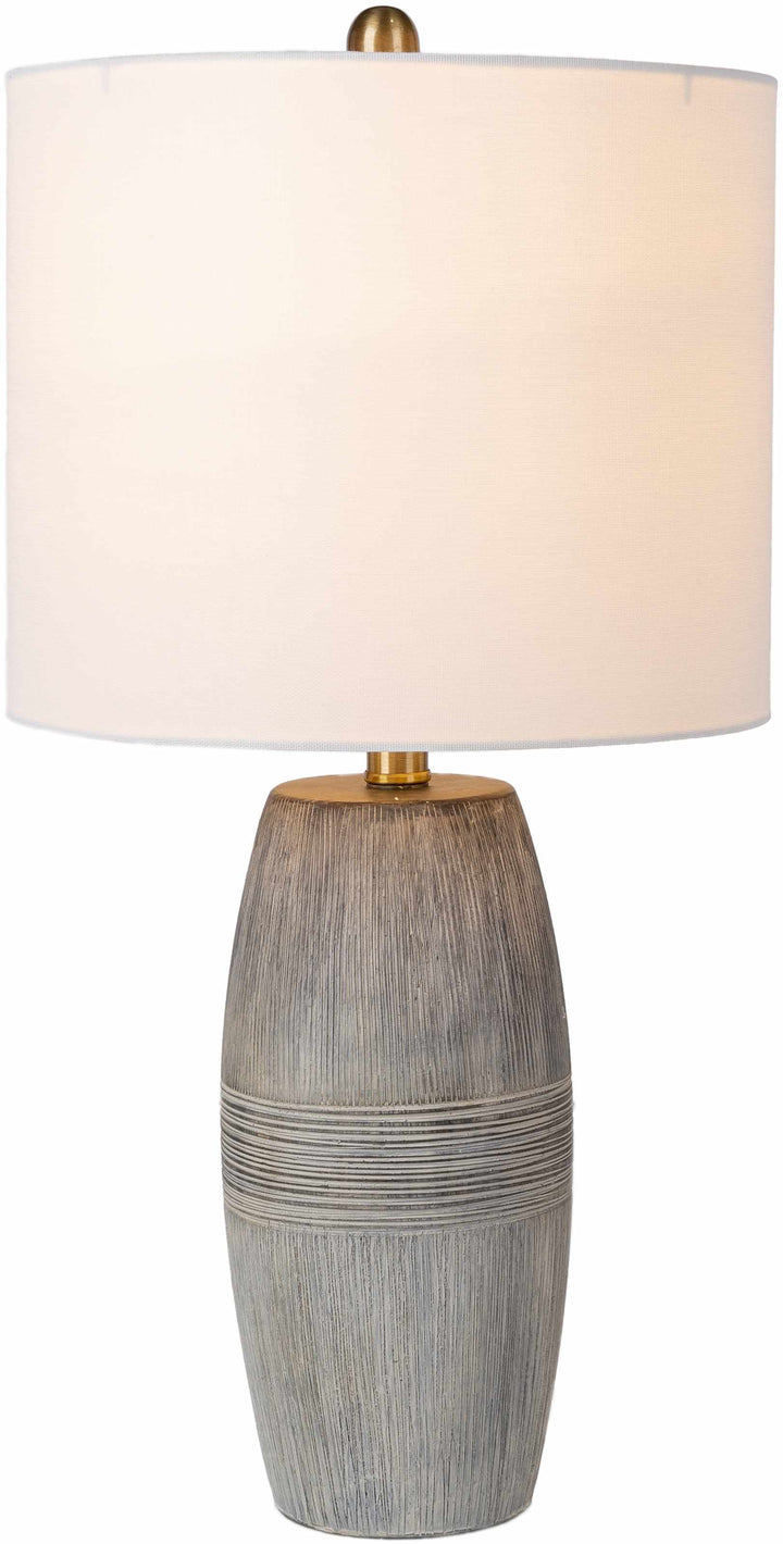 Mabayo Ribbed White Ceramic Table Lamp – Contemporary Accent Lighting