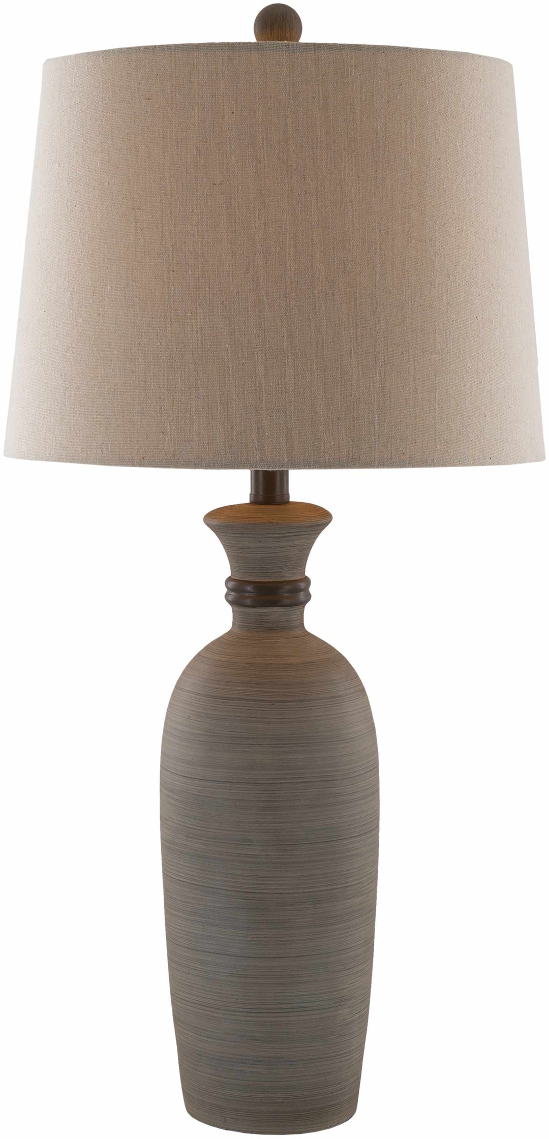 Mambog Gray Resin Table Lamp | Traditional Accent Lighting