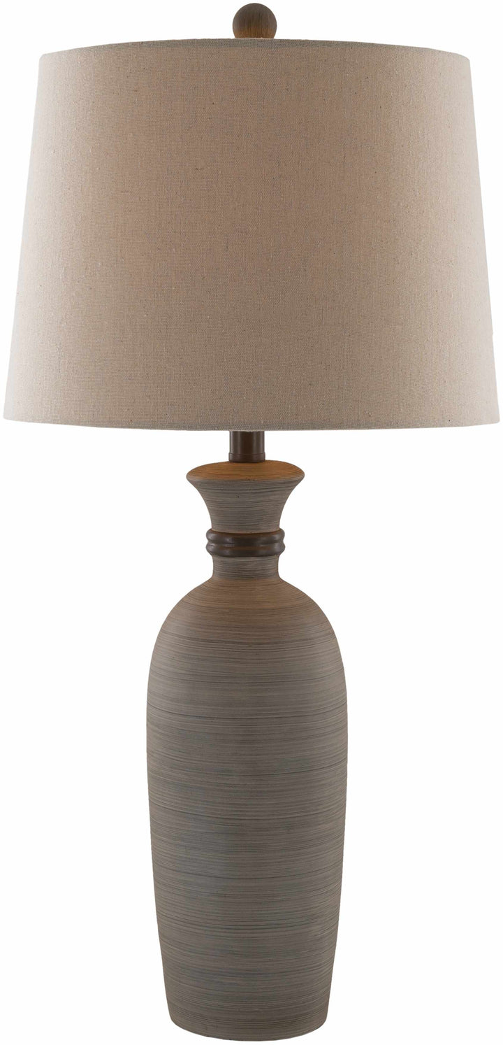 Mambog Gray Resin Table Lamp | Traditional Accent Lighting