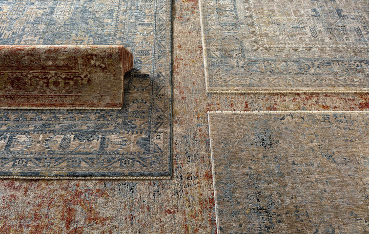 Gorokan Brown And Gray Modern Abstract Design Area Rug