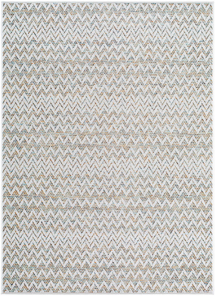 Alazne Contemporary Style Beige Outdoor Rug