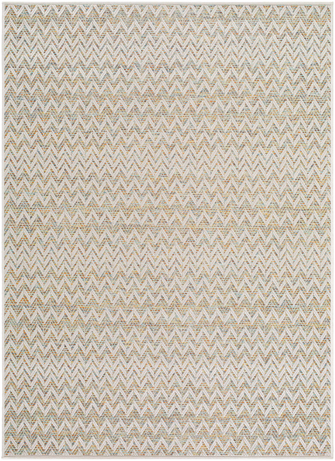Alazne Contemporary Style Beige Outdoor Rug