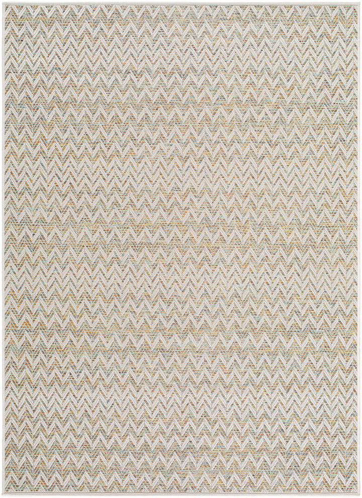 Alazne Contemporary Style Beige Outdoor Rug